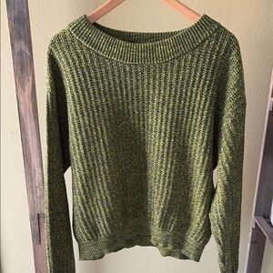 Universal threads green and yellow knit sweater